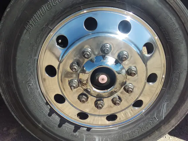 The same aluminum steer wheel polished to a mirror finish